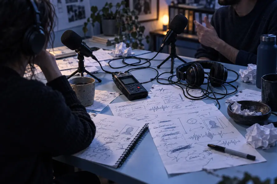 Notas habladas sin editar de una conversación grabada