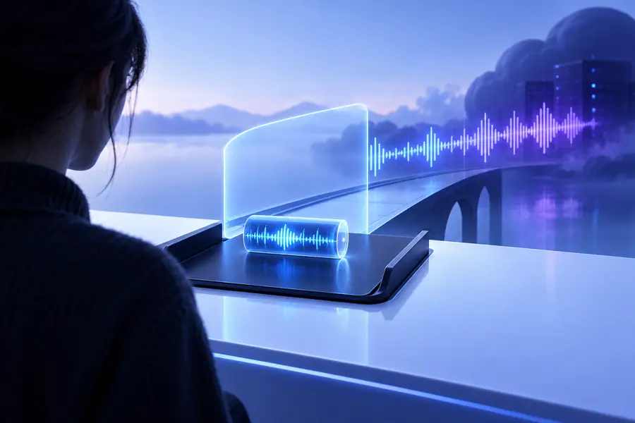 Audio file prepared for an unchecked online transcription upload