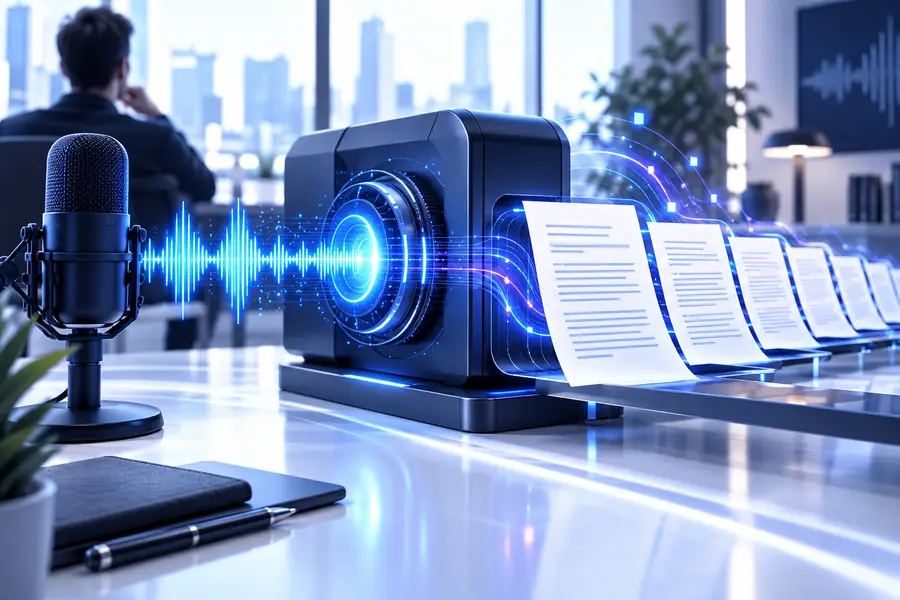 A TurboScribe-focused audio transcription workflow