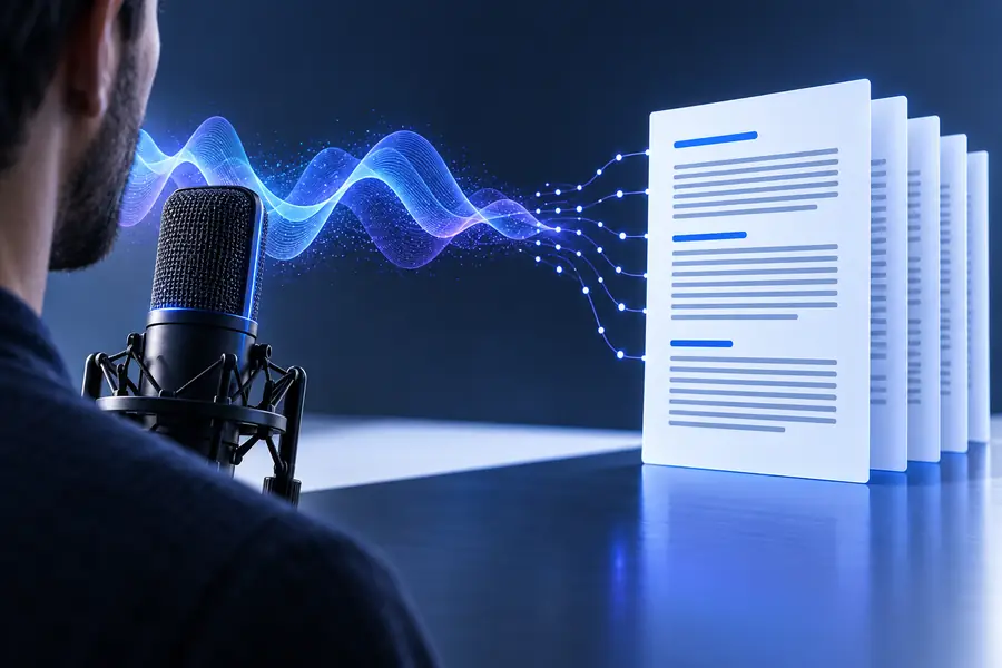 Written transcript created from spoken audio